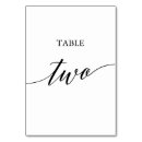 Search for 2 table cards Table number two