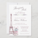 Search for watercolor french cafe invitations Bonjour bebe