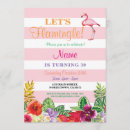 Search for flamingo 50th birthday invitations Aloha