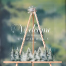 Search for winter welcome wedding signs Pine tree