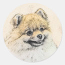 Search for pomeranian art stickers Dog