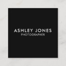 Search for minimalist photographer business cards Black and white