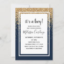 Search for navy blue baby boy shower invitations Minimal