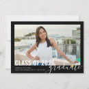 Search for 2025 graduation invitations Black and white
