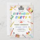 Search for artist palette invitations Artistic