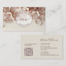Search for flower shape business cards Qr code