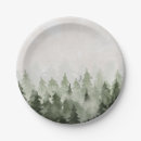Search for pine trees paper plates Woodland