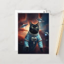 Search for astronaut cat postcards Universe