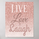 Search for rose gold love posters Typography