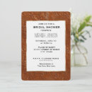 Search for brown bridal shower invitations Chic