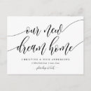 Search for dream home postcards Change of address