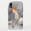 Search for bird in snow iphone cases Red