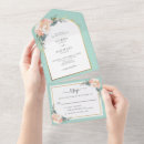 Search for peach and mint green wedding invitations Chic