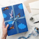 Search for flying airplane wrapping paper Aviation