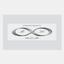 Search for silver anniversary wedding stickers Classy