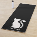 Search for cat yoga mats Black and white