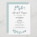 Search for green and white rehearsal dinner invitations Chic