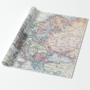 Search for geography wrapping paper Vintage