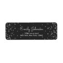 Search for black and silver return address labels Elegant