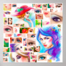 Search for abstract woman posters Blue
