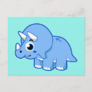 Search for cute triceratops postcards Cartoon