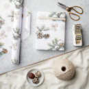Search for christmas cone wrapping paper Watercolor