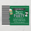 Search for coffee birthday invitations Black