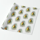 Search for rosebuds wrapping paper Green