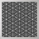 Search for black and white geometric pattern posters Floral