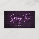 Search for spray tan business cards Girly