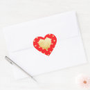 Search for red and gold heart stickers Sweetheart