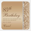 Search for 85th birthday stickers Gold