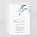 Search for rustic christening invitations Dusty blue