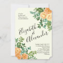Search for peach and ivory wedding invitations Peony