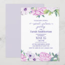 Search for lavender sweet 16 invitations Flowers