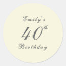 Search for 40th birthday stickers Forty