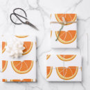 Search for orange slice wrapping paper Fruit pattern