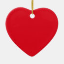 Search for heart shaped shape christmas tree decorations Red