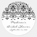 Search for damask bridal shower stickers Thank you