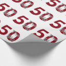 Search for big 50 gift wrap Birthday