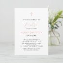 Search for pink and grey christening invitations Simple