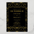 Search for gold foil geometric wedding invitations Great gatsby
