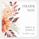 Search for autumn thank you wedding stickers Boho