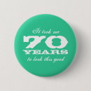Search for 70 birthday badges Seventieth