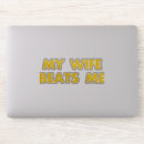 Search for funny kiss me stickers Wife