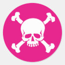 Search for pink pirate stickers Skull and crossbones