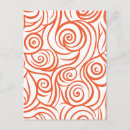 Search for orange and white postcards Pattern