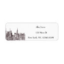 Search for city skyline return address labels Manhattan