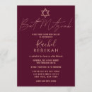 Search for red bar bat mitzvah invitations Contemporary