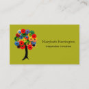 Search for tree business cards Colourful